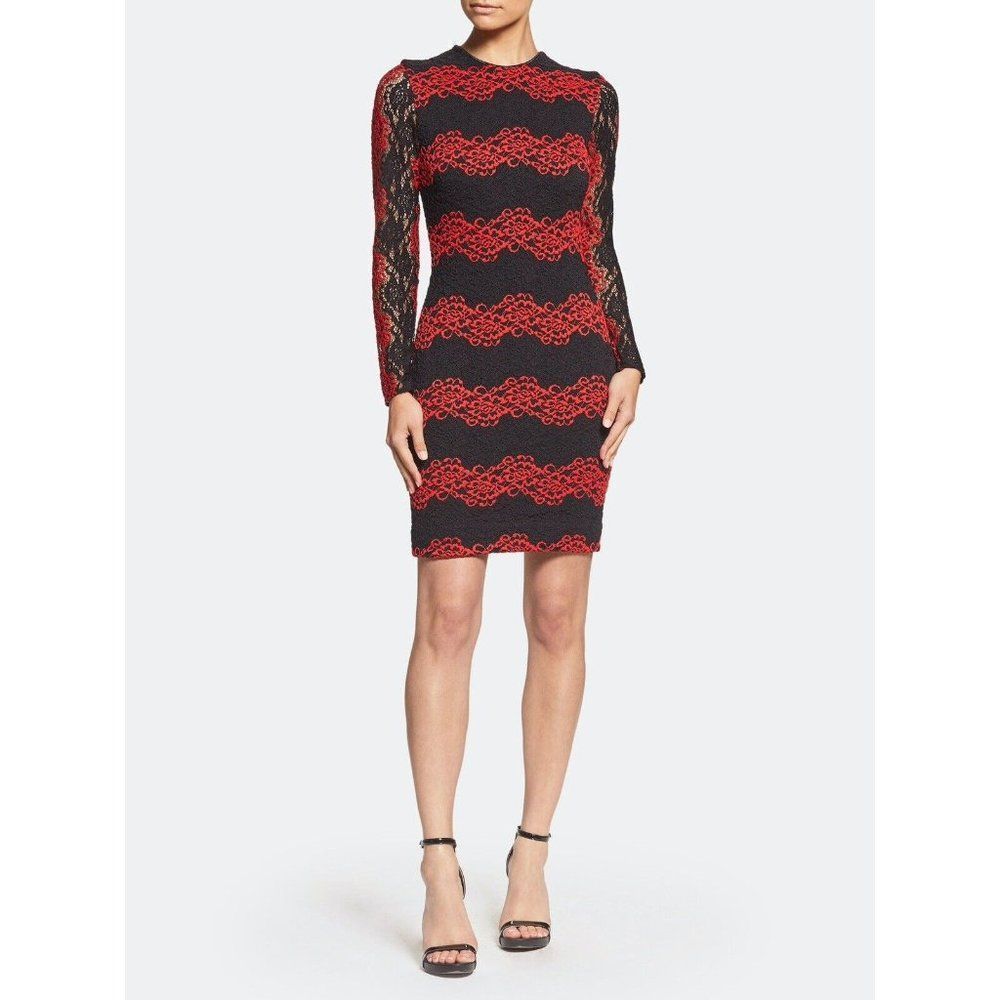 Dress The Population Morgan Dress in Black Size Large